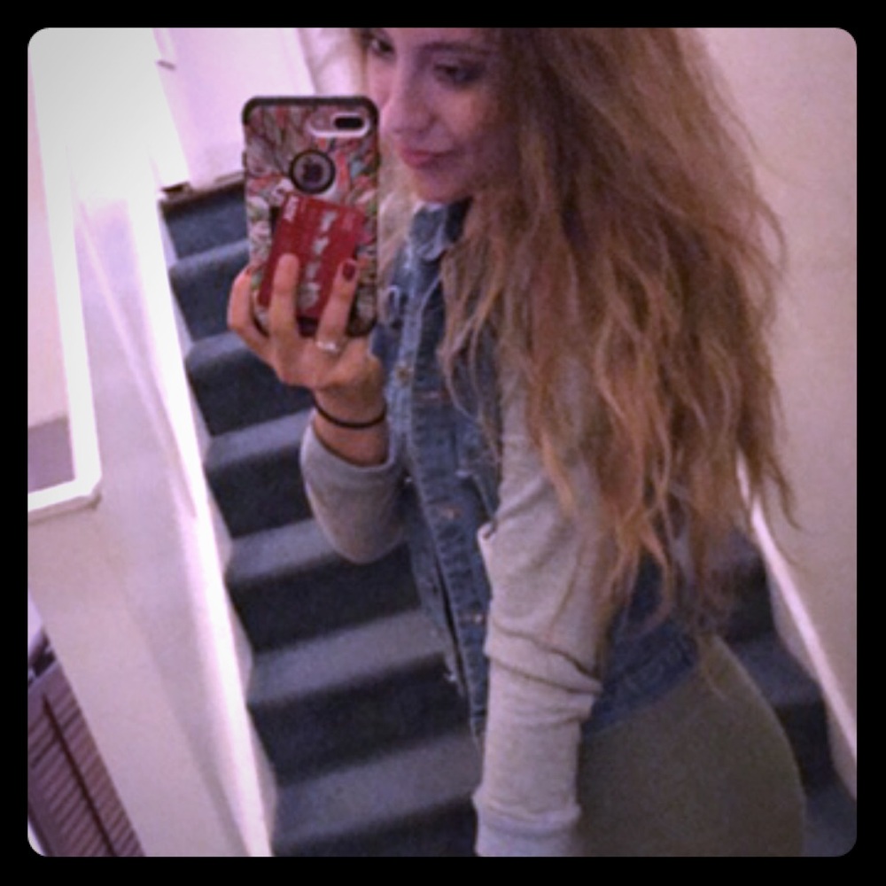 LF Distressed Pink Diamond Denim Jacket